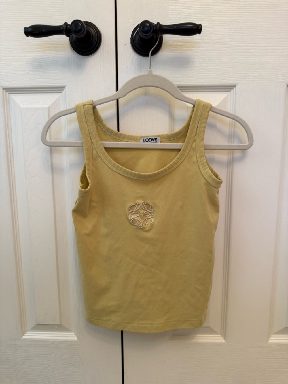 Pale Yellow Logo Tank